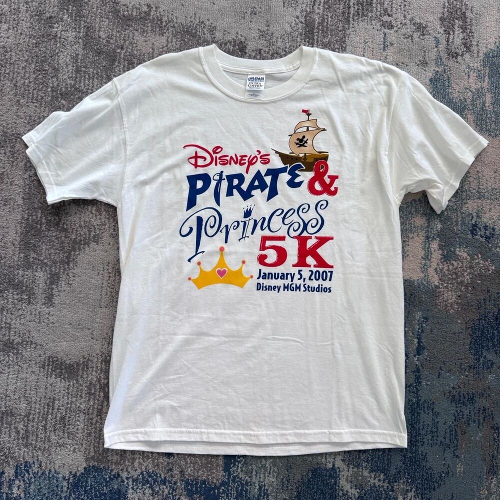 Disney Women's 5k running pirate princess Women's White T-shirt